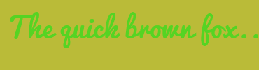 Image with Font Color 55D423 and Background Color BABB38